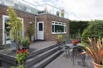 The lower deck.