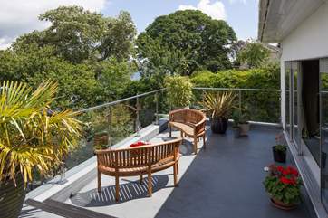 Always a spot in the sun on the top balcony.