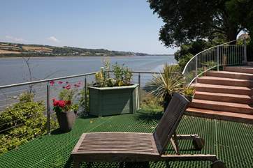 The new decked-area provides the perfect place to sit back and relax with a good book or just take in the incredible views.