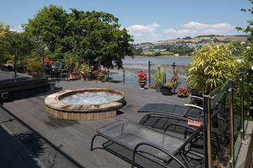 Great views from the hot tub.