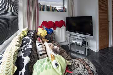 The cosy corner in the games room is a great spot for the little ones to un-wind.