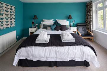 Bedroom 2 is home to this rather inviting king-size bed.