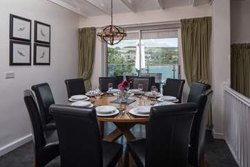 The dining-area provides a great environment to discuss the days events, and plan tomorrow's.