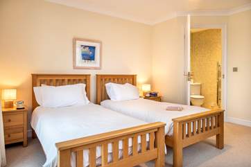 The twin bedroom also has an en-suite shower room (Bedroom 1).