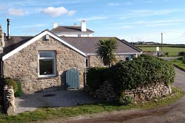 The exterior of the property.