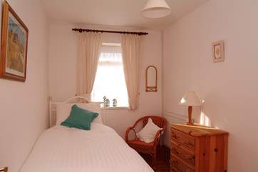 The single bedroom.
