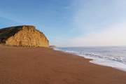 The stunning Jurassic cliffs at West Bay. Have lunch at the Watch House cafe - right on the beach.