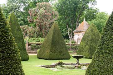 Athelhampton House is just the other side of Dorchester.