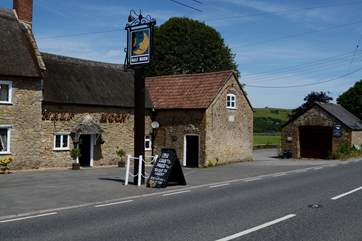 The Half Moon pub in Melplash is one mile away.