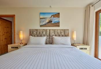 A super-king bed for a restful night surrounded by the peace and quiet of the countryside