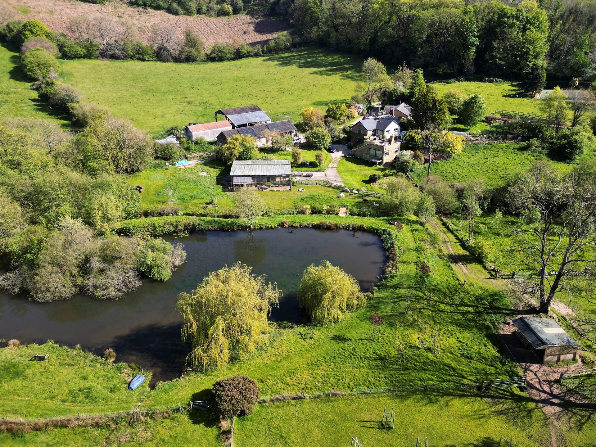 You are welcome to explore the farm -  just ask the owners - and to watch the wildlife using the lake. Please do take care and supervise children at all times