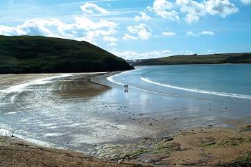 Nothing beats the feel of sand between your toes. This is Daymer Bay.