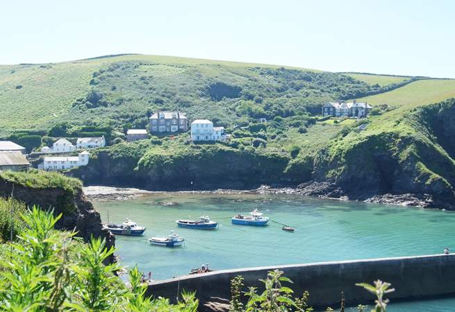 The pretty village of Port Isaac is just along the coast.