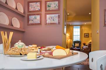 The dining-area leads through to the sitting-room.