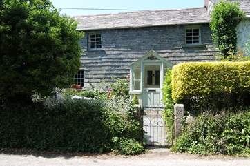 The exterior of the property.