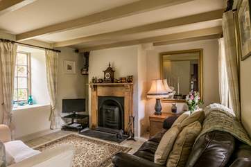 The sitting-room is very cosy.