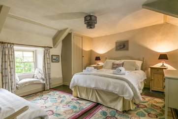 The double bedroom has been furnished in keeping with a Grade II Listed cottage.