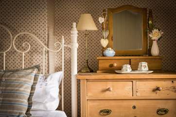 Bedroom 2 has a lovely cottage feel about it.