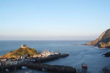 The harbour at Ilfracombe - catch a ferry over to Lundy Island for a wonderful day out.