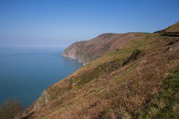 The Exmoor National Park meets the north Devon coast, giving you the option to explore the scenery inland as well as along the coast.