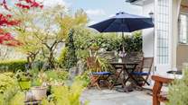 Welcome to Little Bessemer. Sit on the terrace outside the cottage and take in all the wonderful detail in this special garden.