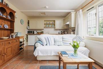 The delightful living room.