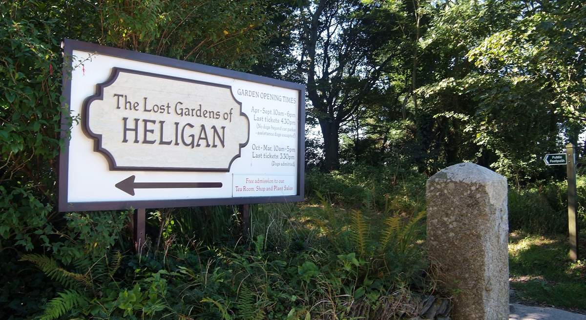 Heligan Gardens are just up the road.