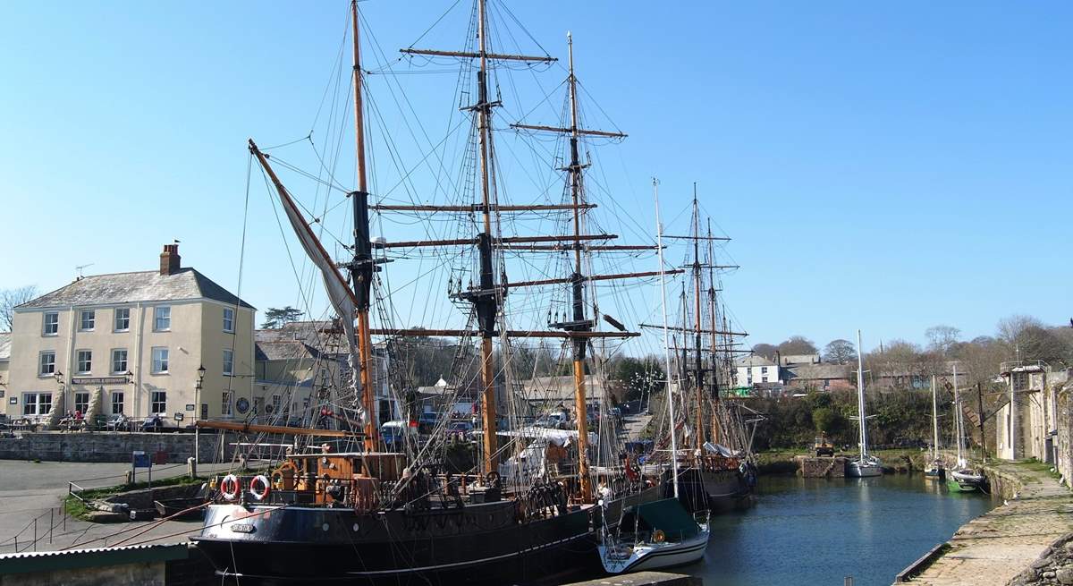 One of the lovely tall ships in nearby Charlestown harbour.