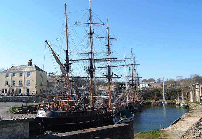 One of the lovely tall ships in nearby Charlestown harbour.