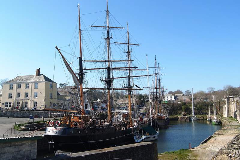 One of the lovely tall ships in nearby Charlestown harbour.