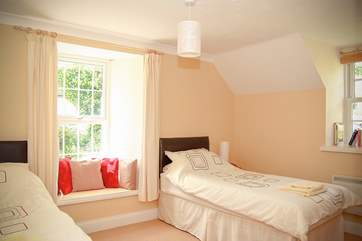 Bedroom 2 has twin beds.