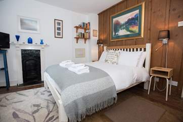 The bedroom, on the first floor.