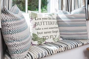 What perfect words...and the perfect little spot for relaxing with a good book.