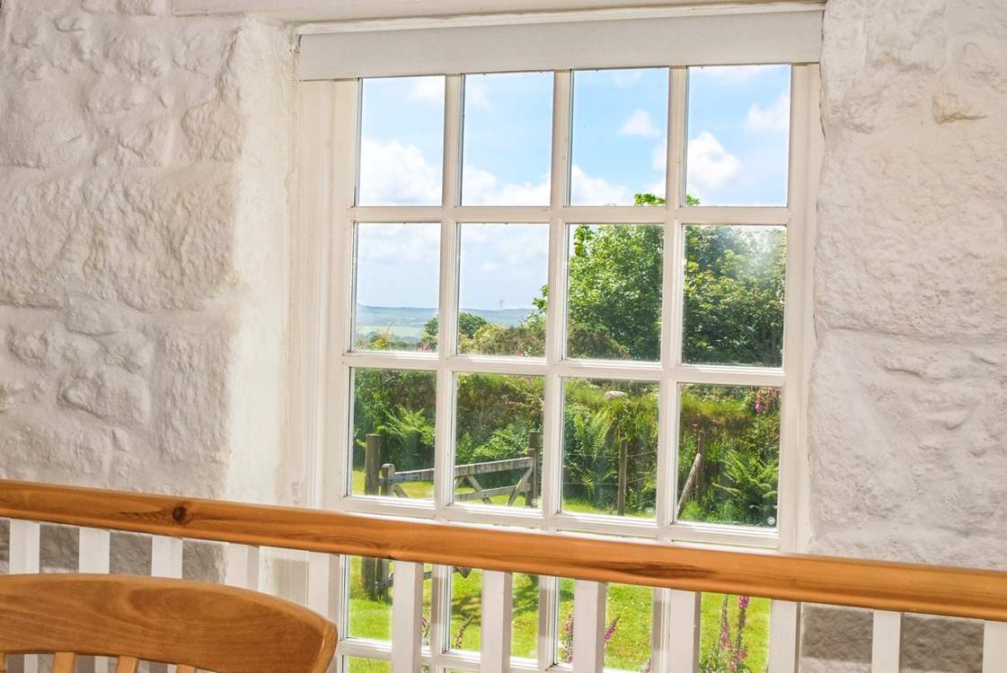 The large picture window with unobscured far reaching countryside views - and on a clear day you can see the sea!