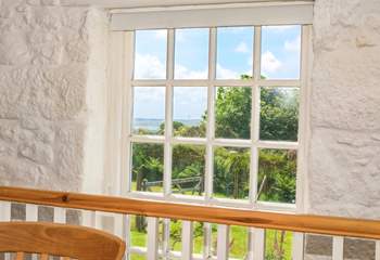 The large picture window with unobscured far reaching countryside views - and on a clear day you can see the sea!