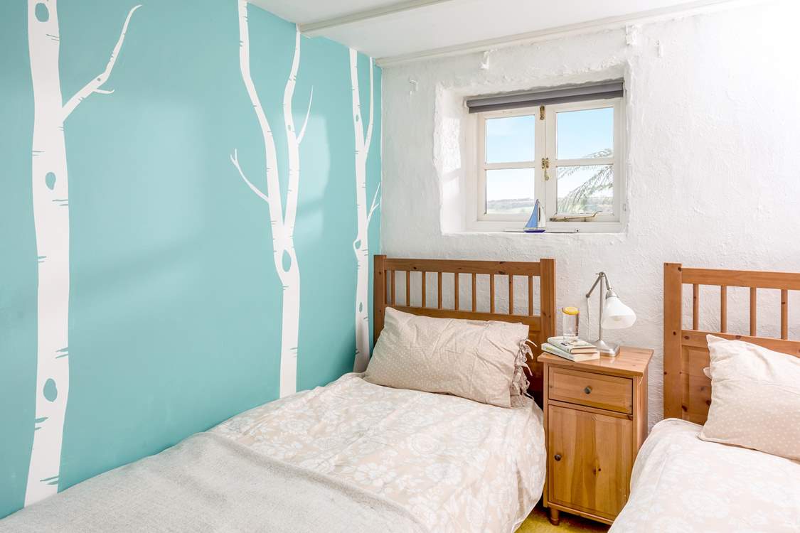 The twin bedroom.