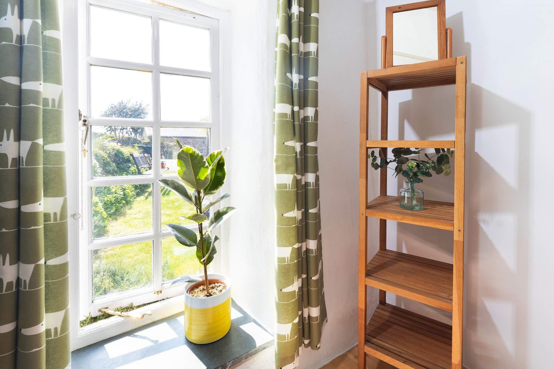 Greenery inside and out for a tranquil environment. 