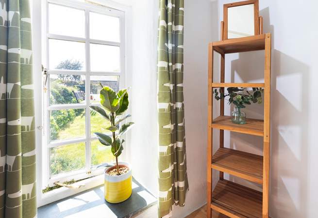Greenery inside and out for a tranquil environment. 