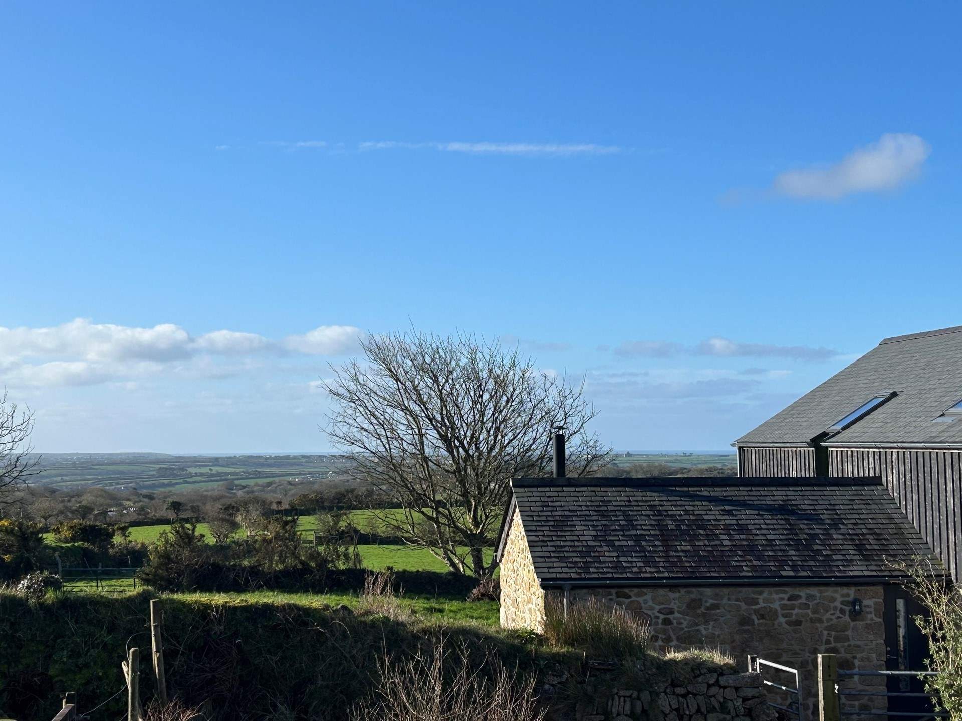 Far reaching views from the upstairs window. 