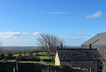 Far reaching views from the upstairs window. 