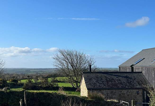 Far reaching views from the upstairs window. 