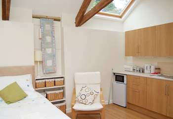 The annexe gives further space for two - here made up as twin beds but can also be made up as a double bed (Bedroom 7).