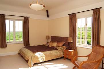 There are country views from most of the bedrooms. This is Bedroom 2.