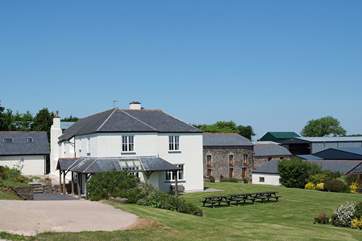 There is lots of garden furniture placed around the grounds to catch the sun whatever the time of day.
