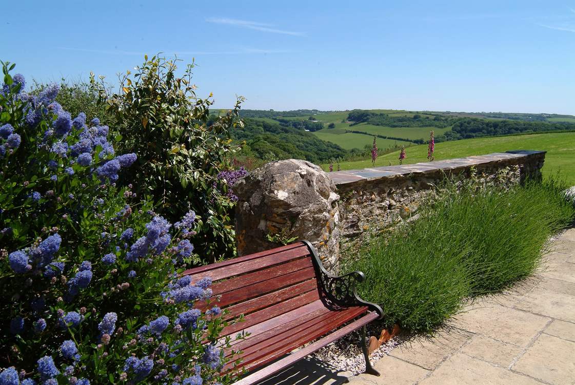 There are lovely views from the patio outside the kitchen.