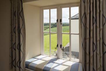 A window seat on the first floor.