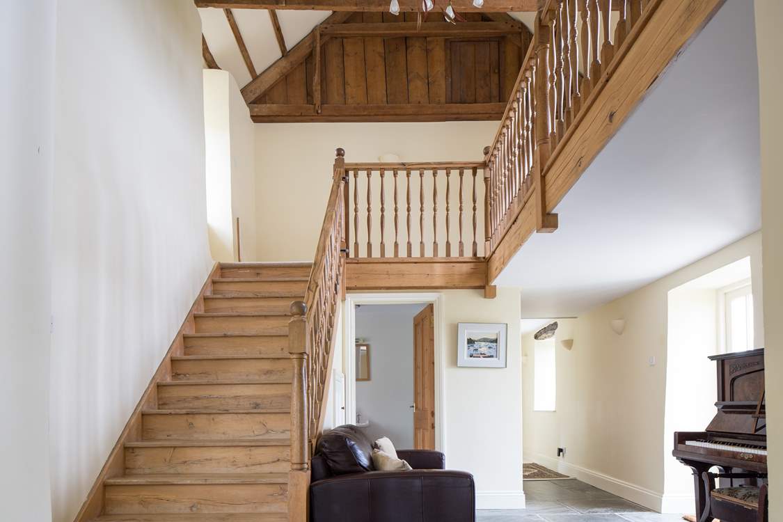 Head upstairs to discover the rest of the bedrooms.