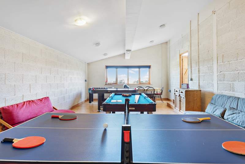 The games room will also keep you entertained.