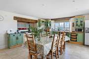 The kitchen table is great for hearty breakfasts before a day of adventures.