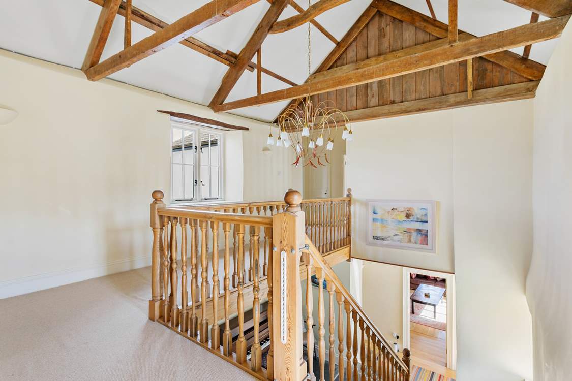 The spacious first-floor landing.